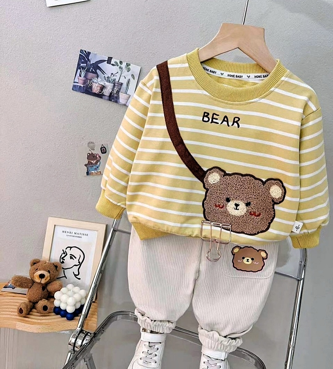 ست بلوز و شلوار خرسی وارداتی